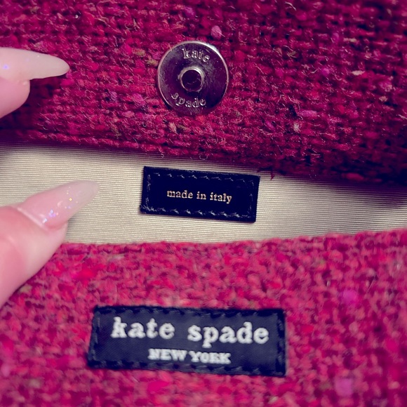 EUC Kate Spade vintage red tweed shoulder bag w/ dust bag β€οΈ - Picture 14 of 15